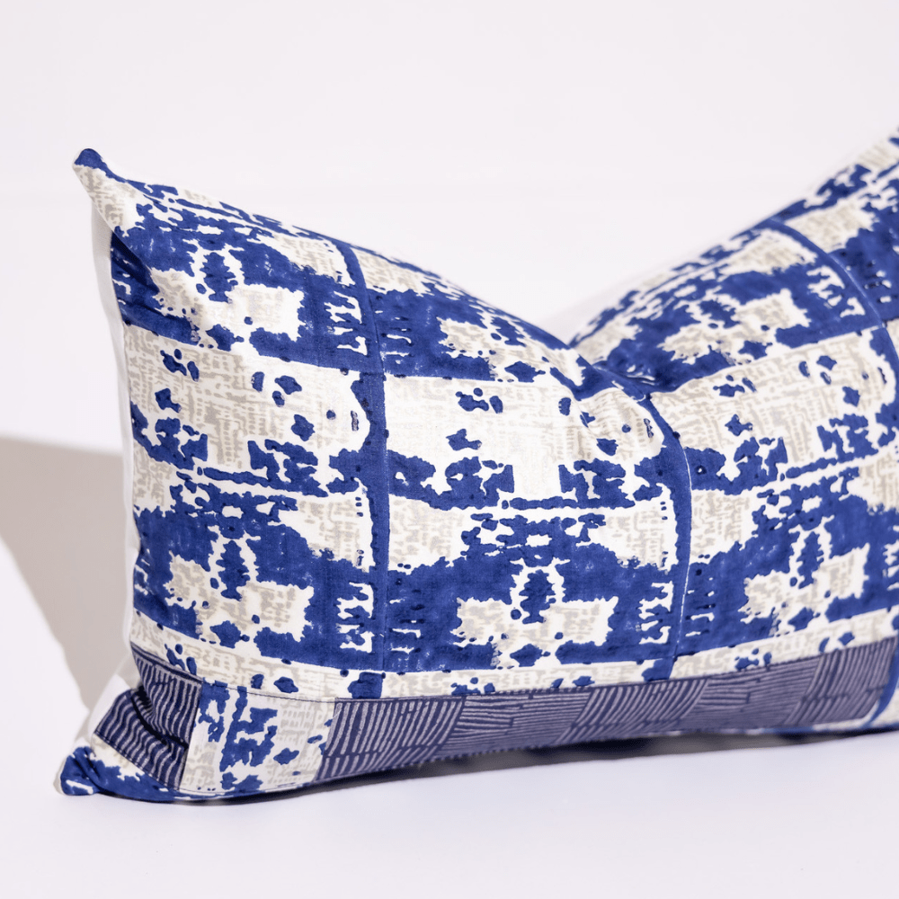 BHD HOME Hand Black Print Ruins Navy 40 x 60cm