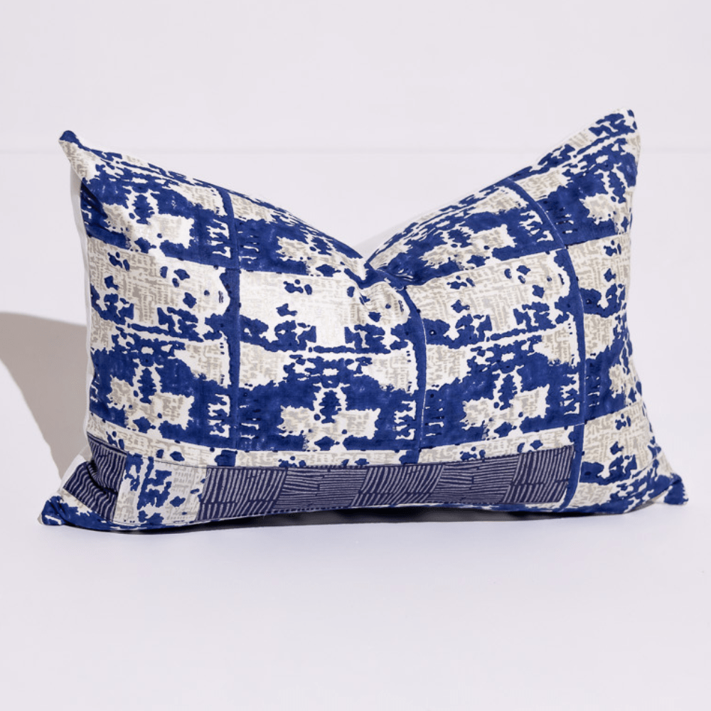 BHD HOME Hand Black Print Ruins Navy 40 x 60cm