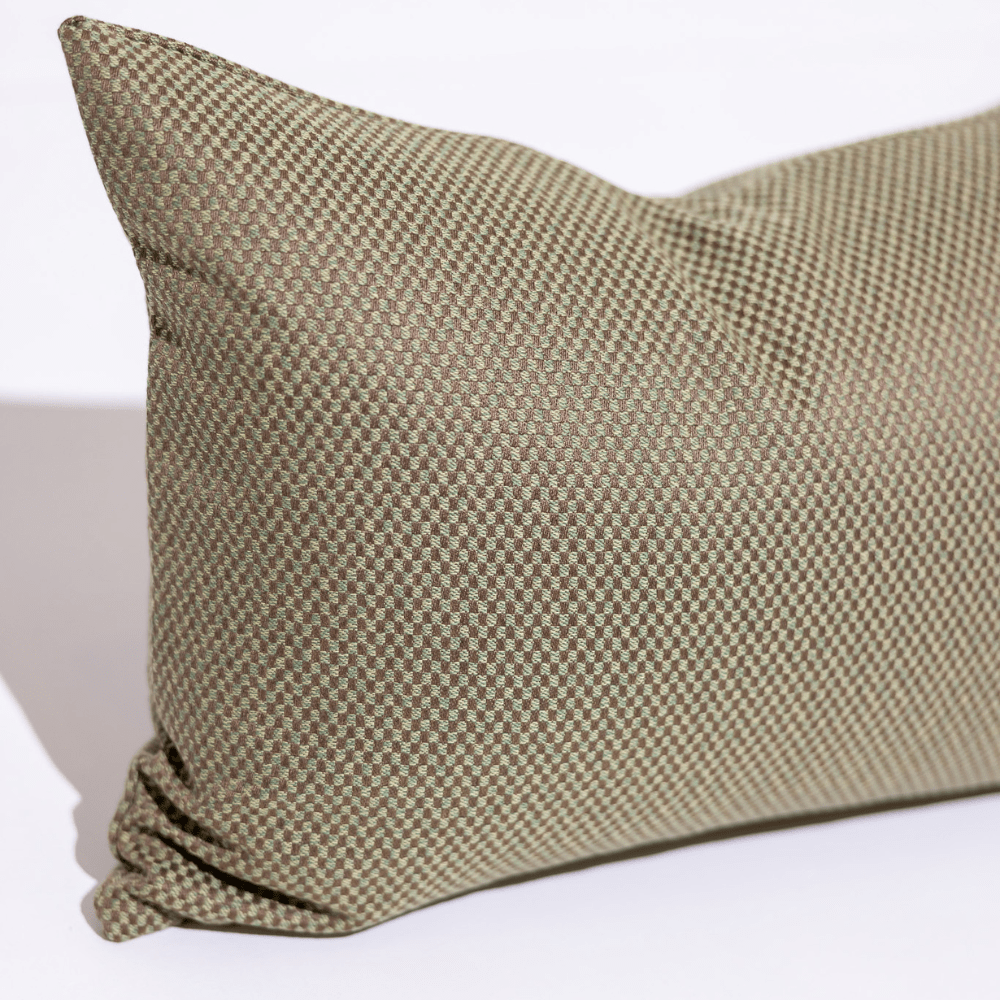 BHD HOME Hand Weave Green Check Lumber 40 x 60cm