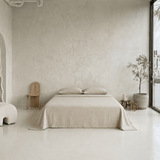 Handwoven Linen Natural Bed Cover Limited Edition