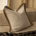 Haven Braid White Euro Cushion 65 x 65cm — made to order, 14–30 days