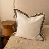 Lincoln Braid White Euro Cushion 65 x 65cm