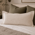 Cotswold Flange Natural Long Lumbar Cushion 40 x 90cm — in stock, ready to ship