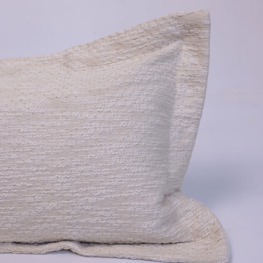 BHD HOME Long Lumber Cushion Cotswold Flange Natural Long Lumbar Cushion 40 x 90cm