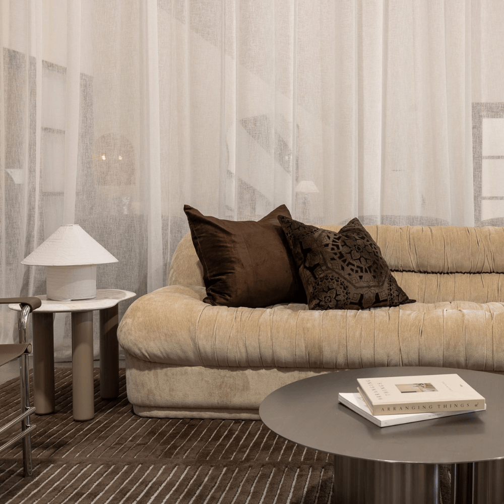 BHD HOME Lounge Cushion Alhambra Choc Handmade Hand Cut Velvet Cushion Cover Classics Collection