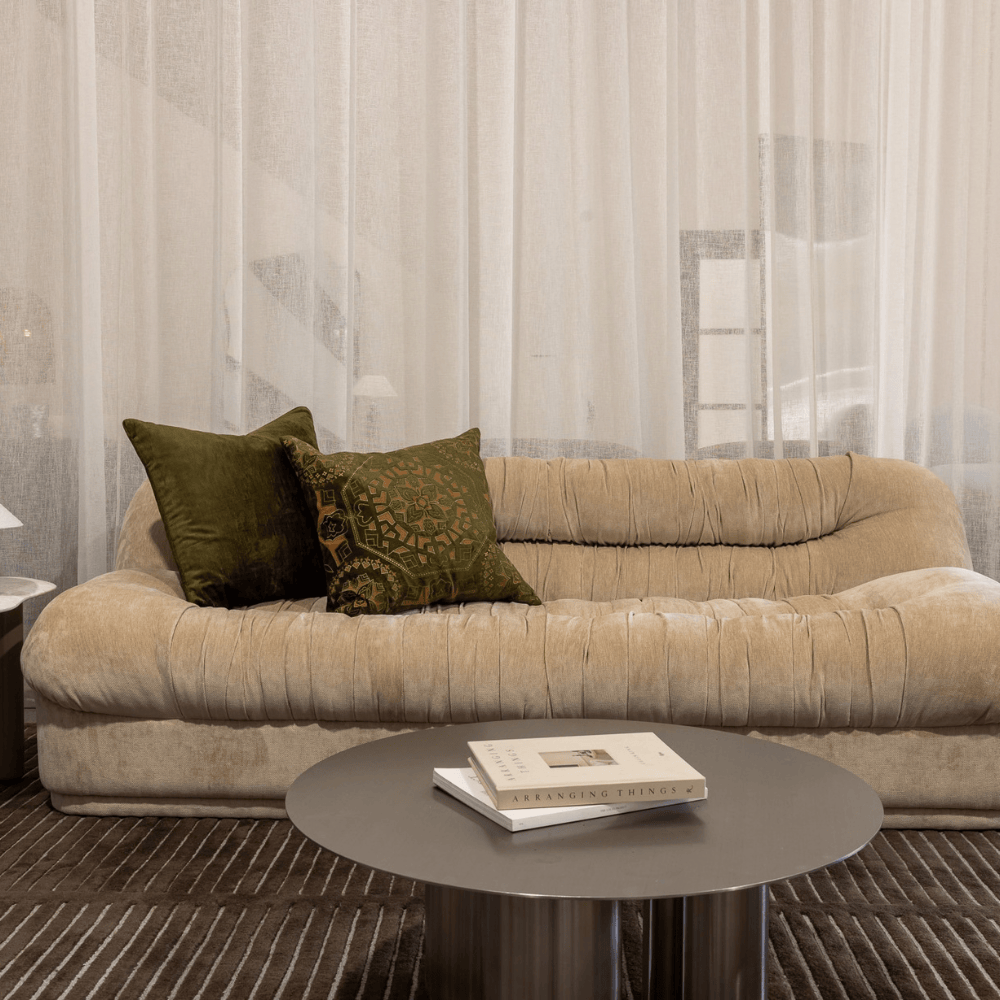BHD HOME Lounge Cushion Alhambra Olive Handmade Hand Cut Velvet Cushion Cover - Classics Collection