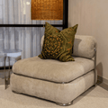 Alhambra Olive Handmade Hand Cut Velvet Cushion Cover - Classics Collection — made to order, 14–30 days