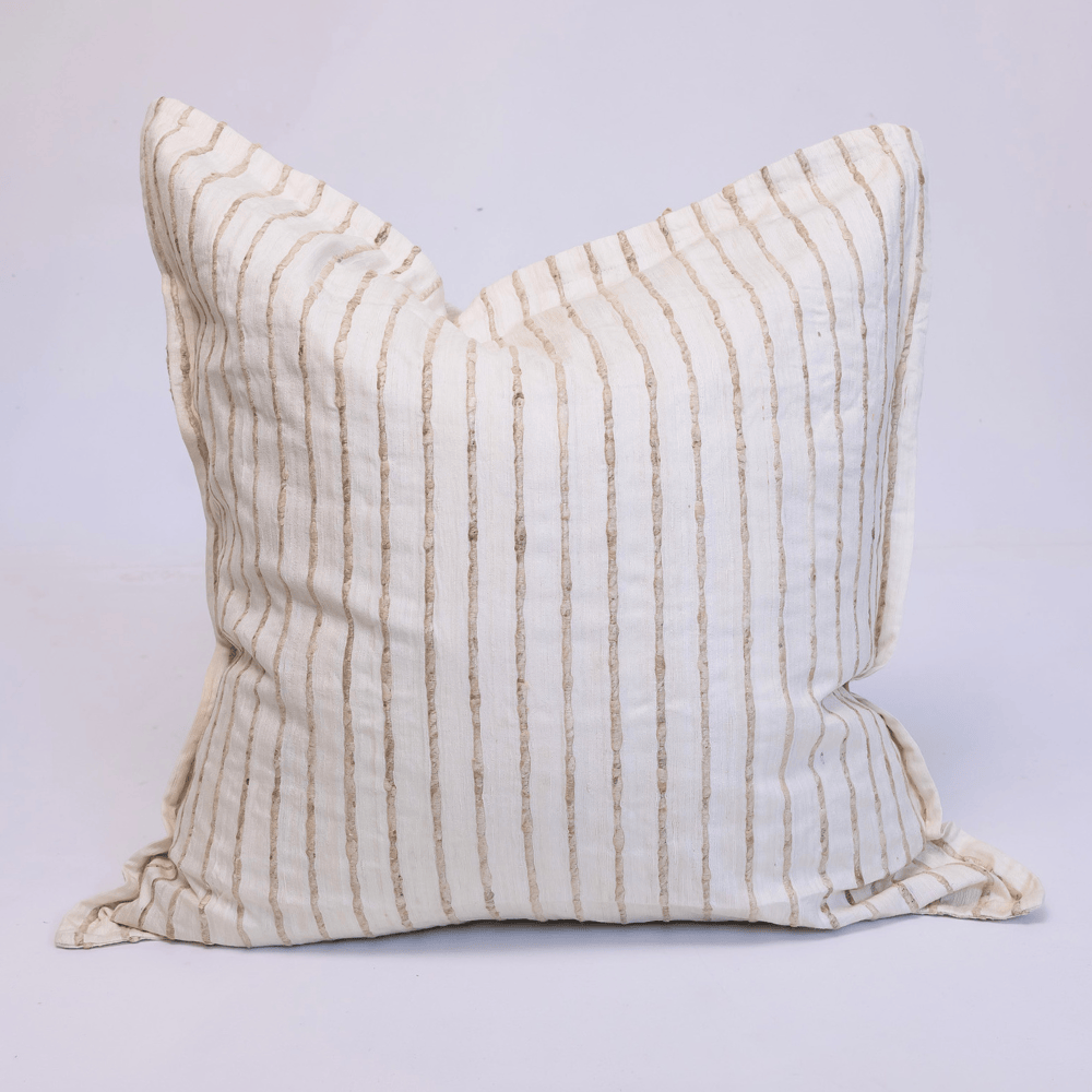 BHD HOME Lounge Cushion Chiltern Silk Natural Lounge Cushion 55 x 55cm