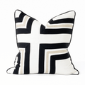 Regents Cross White Bespoke Handmade Linen Cushion Cover — made to order, up to 30 days
