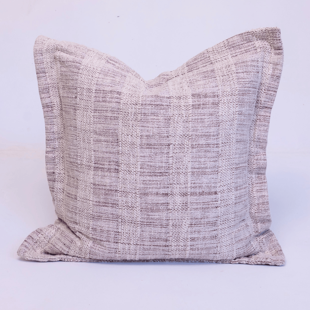 BHD HOME Lounge Cushion Thames Flange Natural Lounge Cushion 55 x 55cm