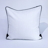 Tuxedo White & Black Box Cushion 55 x 55 x 10cm