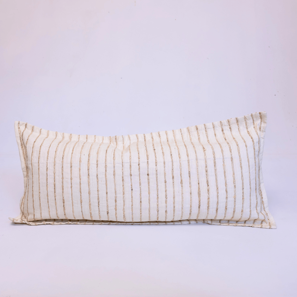 BHD HOME Lumber Cushion Chiltern Silk Natural Long Lumbar Cushion 40 x 90cm