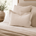 Dorset Flange Natural Lumbar Cushion 40 x 60cm