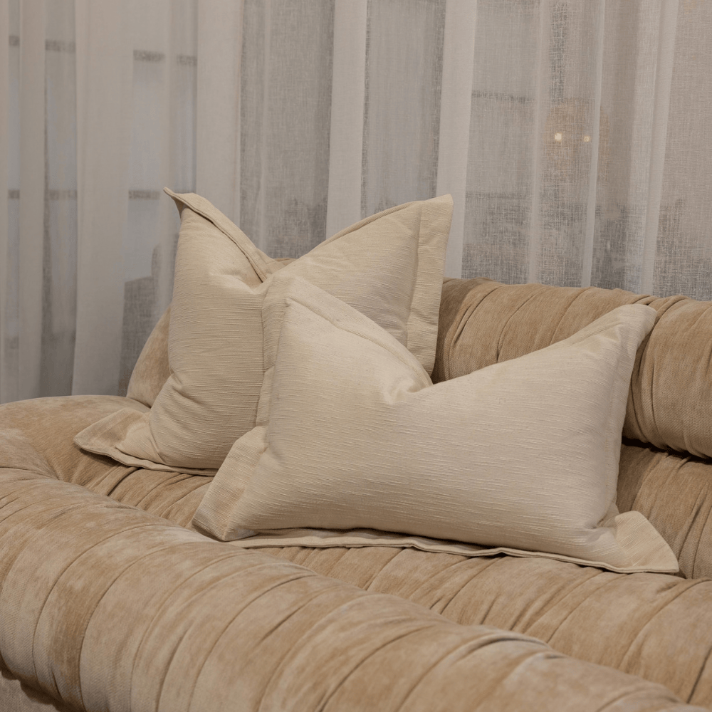 BHD HOME Lumber Cushion Dorset Flange Natural Lumbar Cushion 40 x 60cm