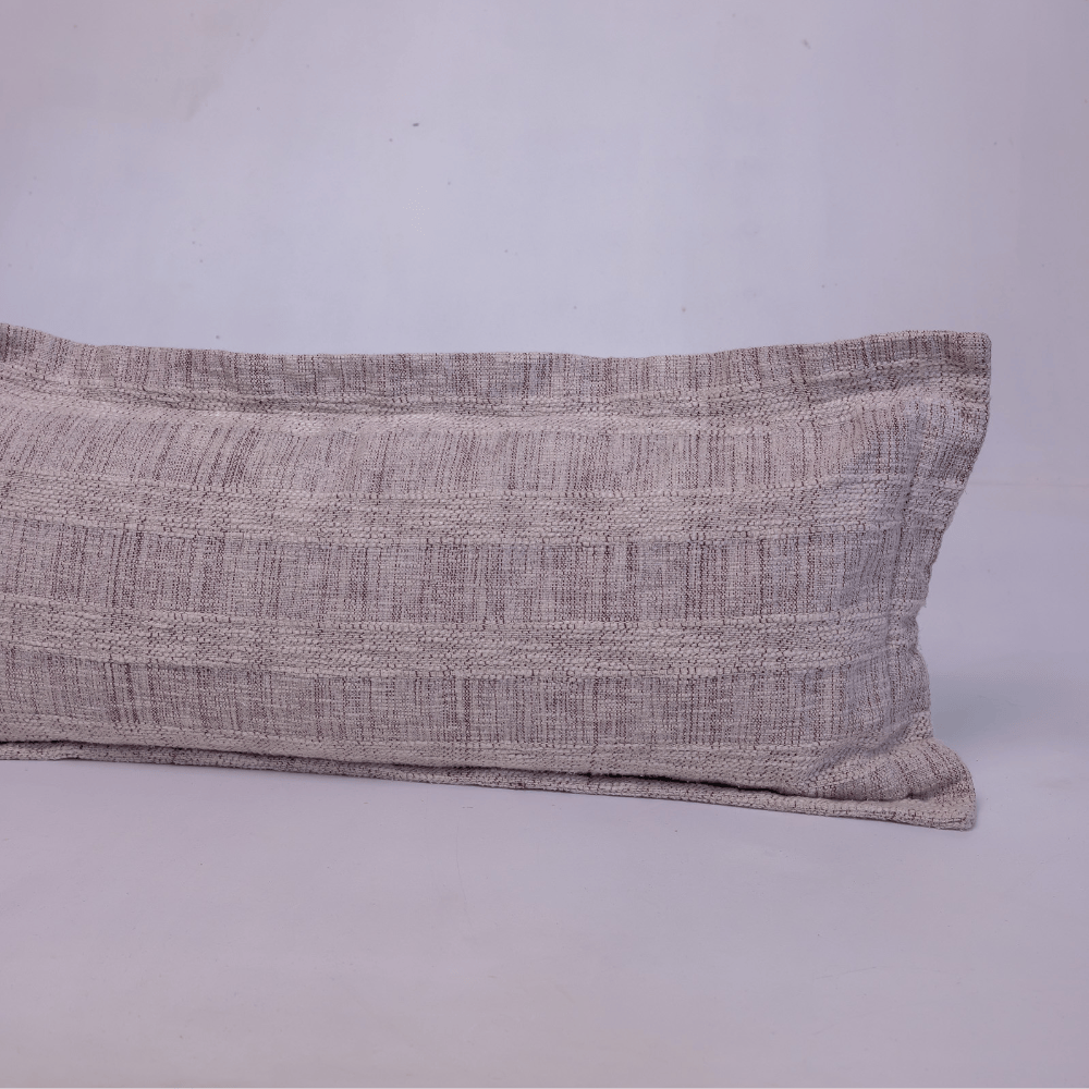BHD HOME Lumber Cushion Thames Flange Natural Long Lumbar Cushion 40 x 90cm