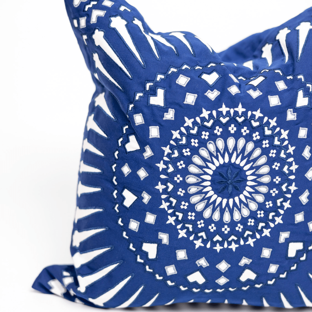 BHD HOME Mayan Outdoor Sphere Navy Lounge Cushion 55 x 55cm