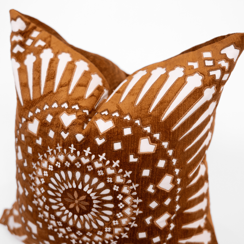 BHD HOME Mayan Sphere Toffee Lounge Cushion 55 x 55cm