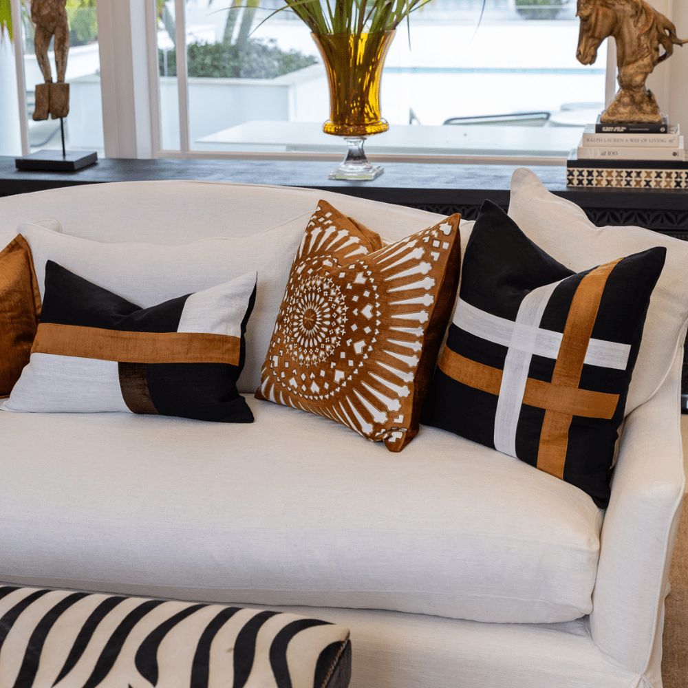 BHD HOME Mayan Sphere Toffee Lounge Cushion 55 x 55cm