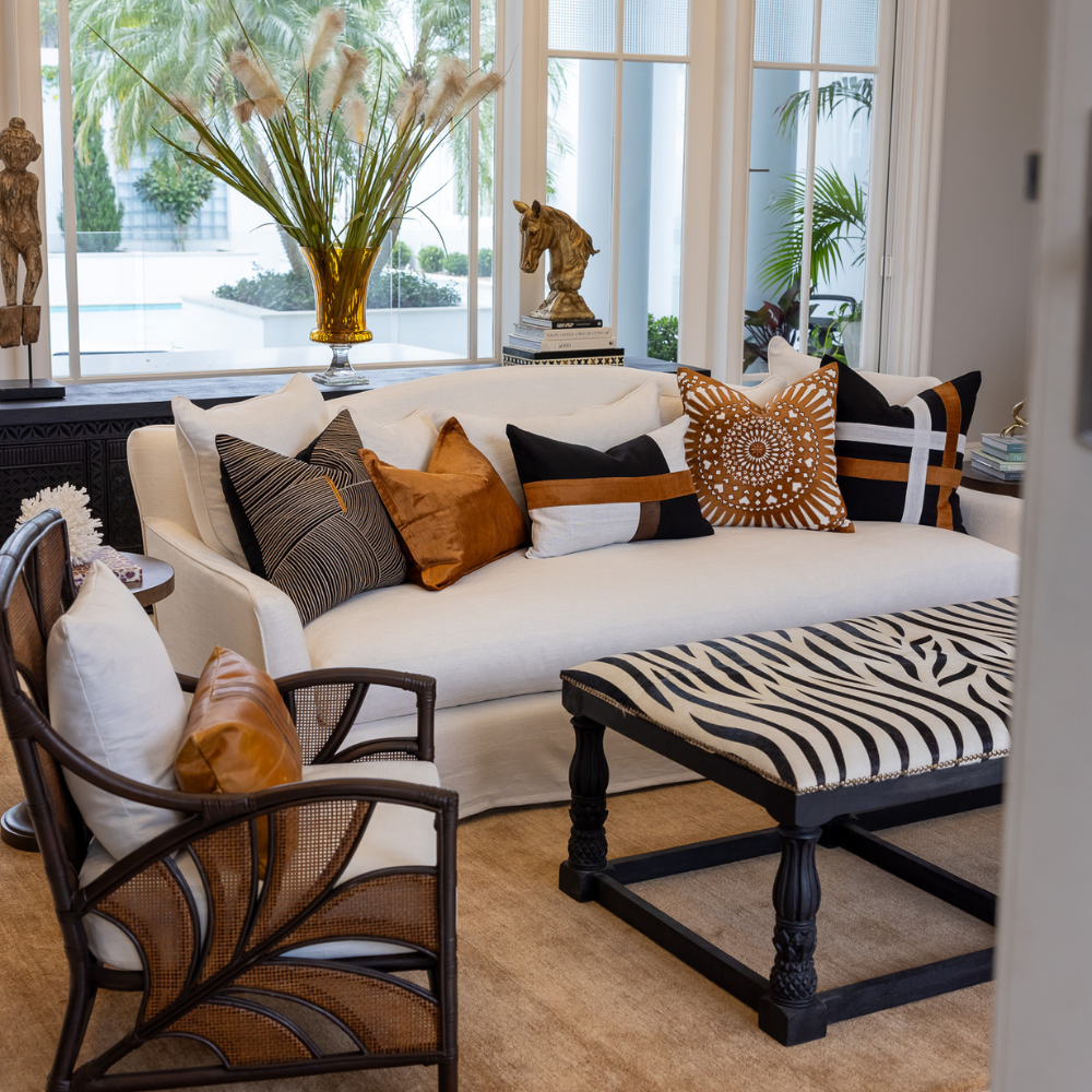 BHD HOME Mayan Sphere Toffee Lounge Cushion 55 x 55cm