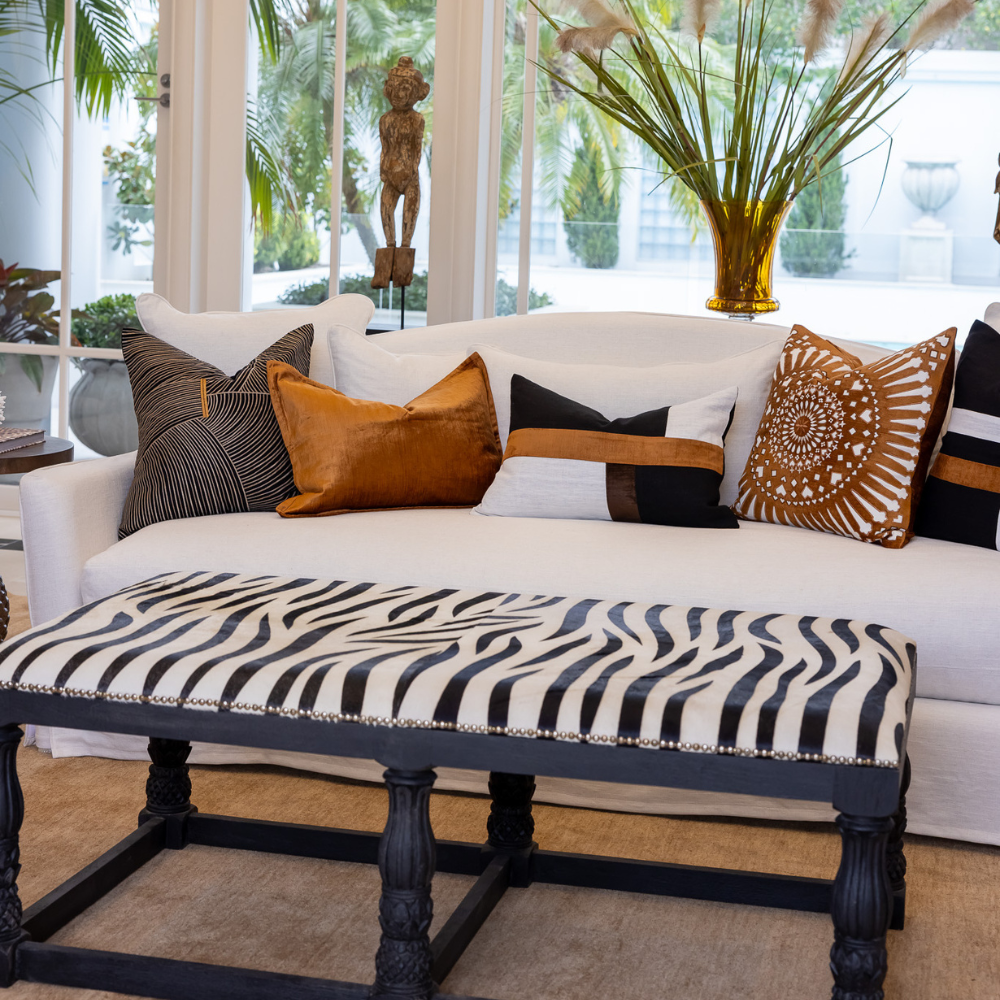 BHD HOME Mayan Sphere Toffee Lounge Cushion 55 x 55cm