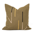 Niseko Lines Olive Lounge Cushion 55 x 55cm — in stock, ready to ship