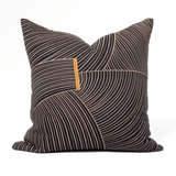 Niseko Rake Black Lounge Cushion 55 x 55cm