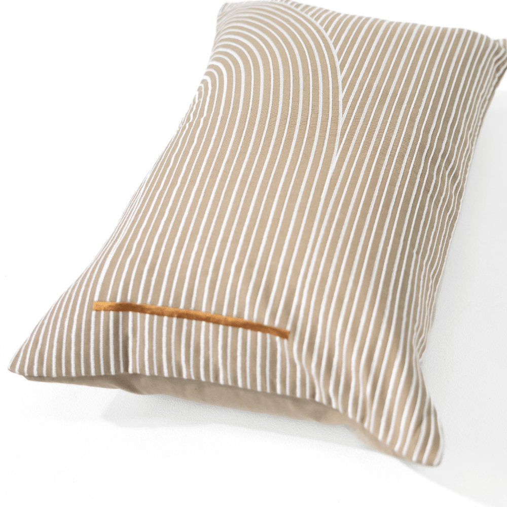 BHD HOME Niseko Rake Natural Medium Lumbar Cushion 40x 60cm