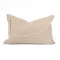 Niseko Rake Natural Medium Lumbar Cushion 40x 60cm