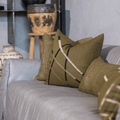 Niseko Sticks Olive Lounge Cushion 55 x 55cm