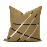 Niseko Sticks Olive Lounge Cushion 55 x 55cm