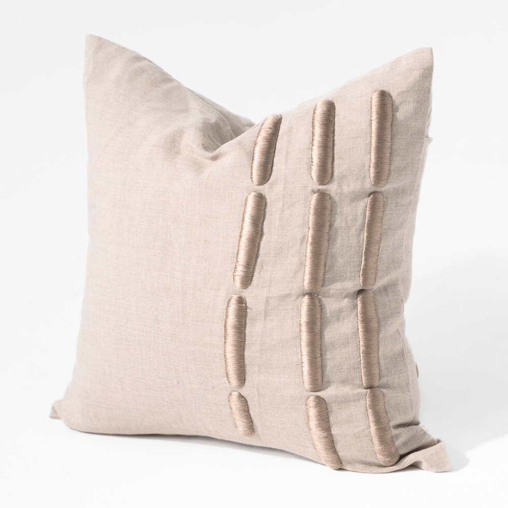 BHD HOME Niseko Yuki Bars Natural Lounge Cushion 55 x 55cm