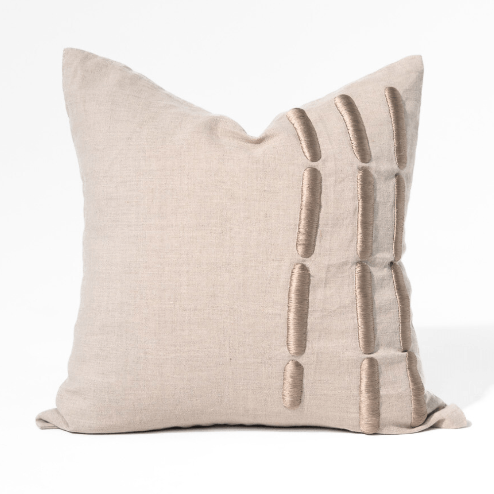 BHD HOME Niseko Yuki Bars Natural Lounge Cushion 55 x 55cm