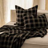 Noir Handwoven Cushion Cover