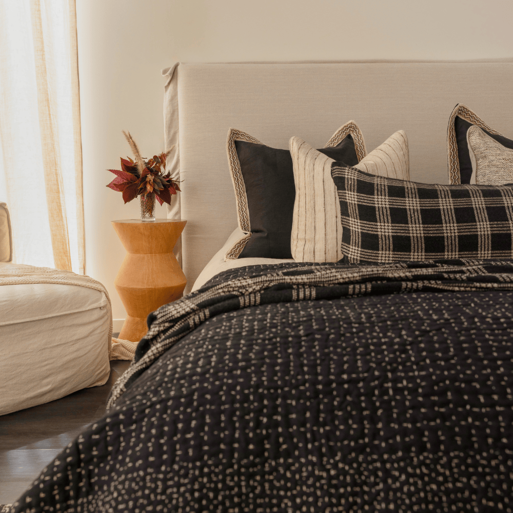 BHD HOME Noir Handwoven Long Lumber Cushion Cover