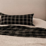 Noir Handwoven Long Lumber Cushion Cover