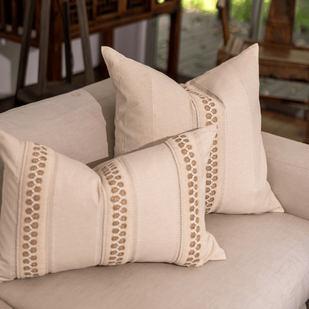 BHD HOME Nottingham handwoven Braid Cushion
