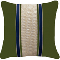 Outdoor Raffia Nautical Juliet Green Lounge Cushion – UV Resistant — made to order, 14–30 days