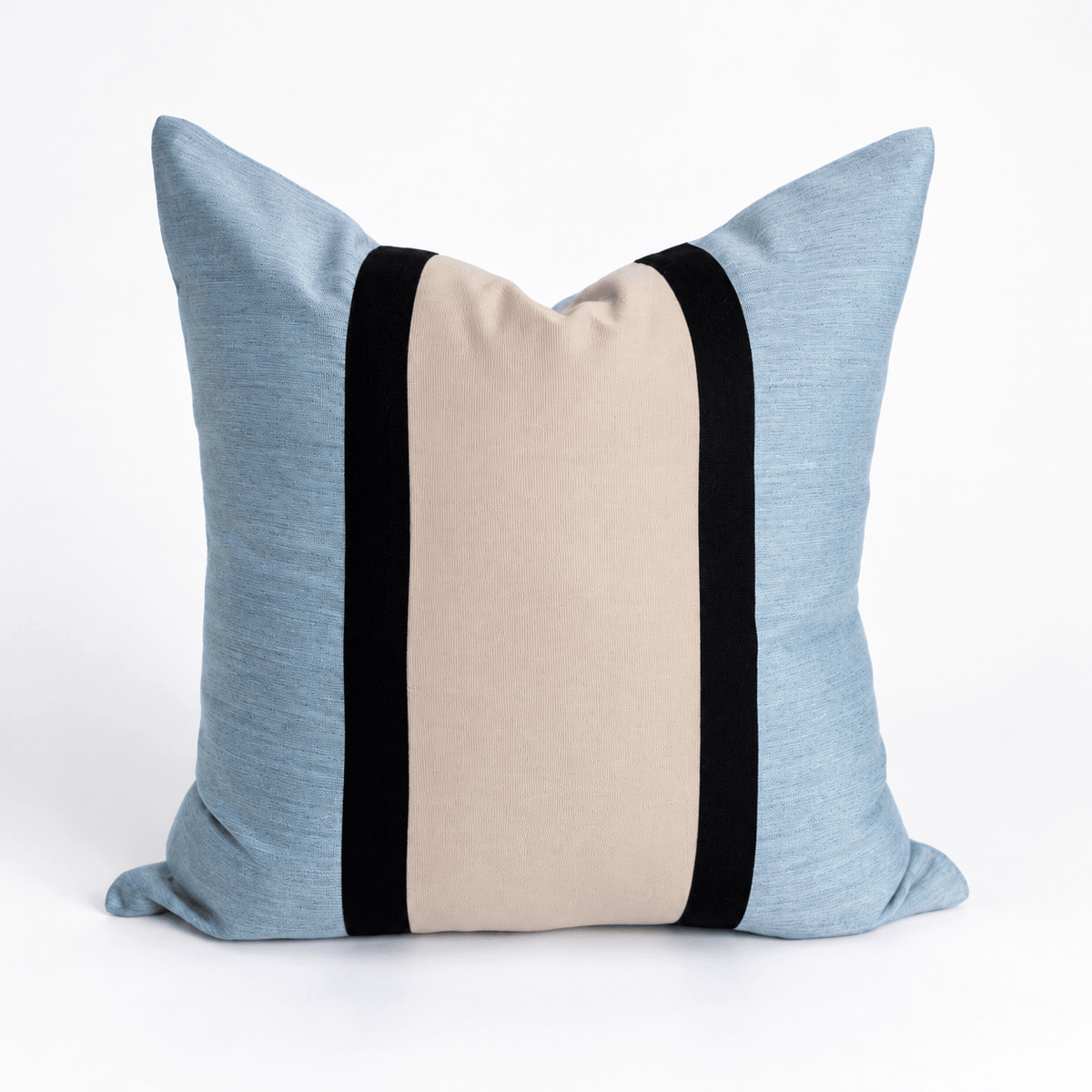 BHD HOME Outdoor Cushion Outdoor Nautical Regent Duck Egg & Sand Medium Cushion – UV Resistant