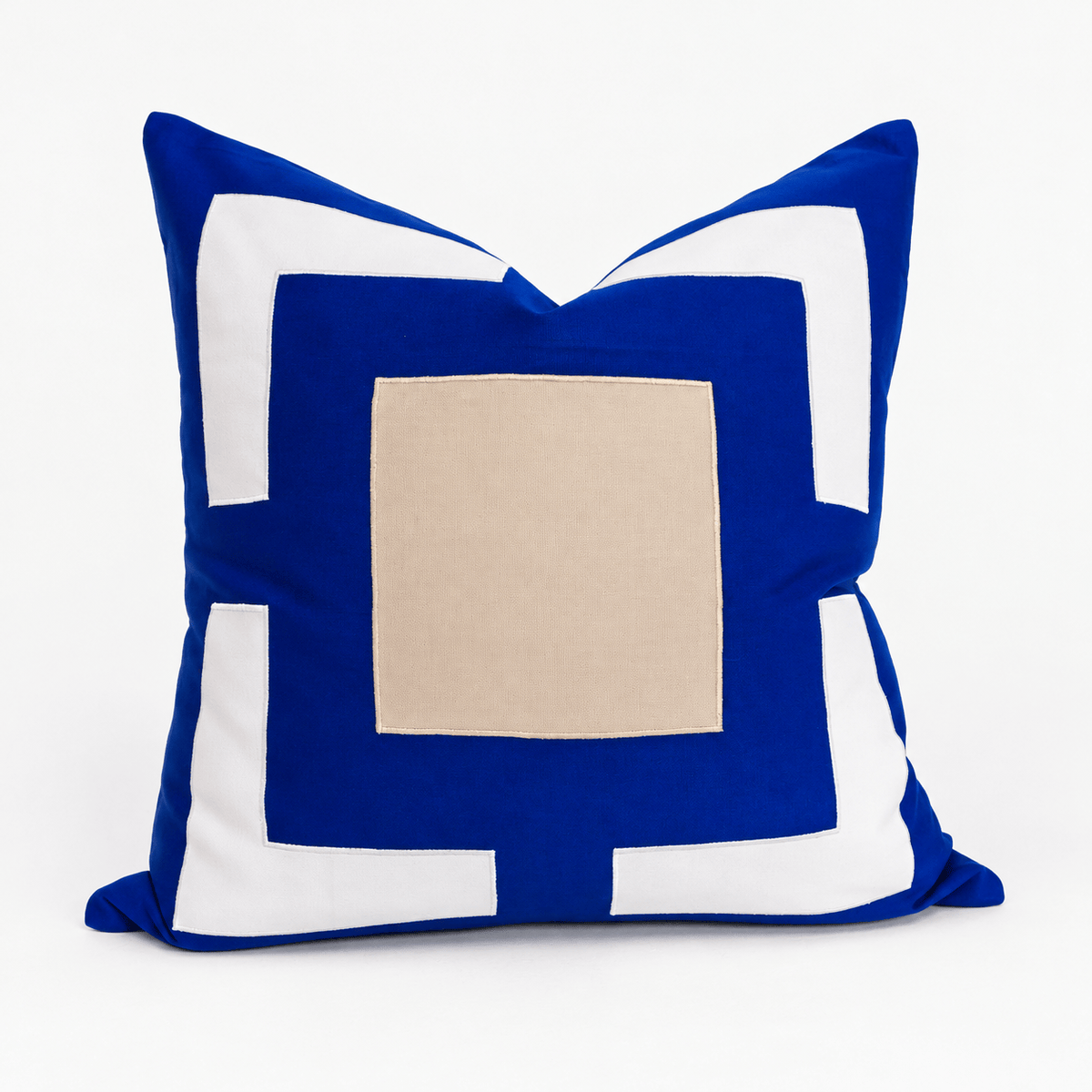 BHD HOME Outdoor Cushion Outdoor Panel Cobalt & Beige Lounge Cushion – UV Resistant