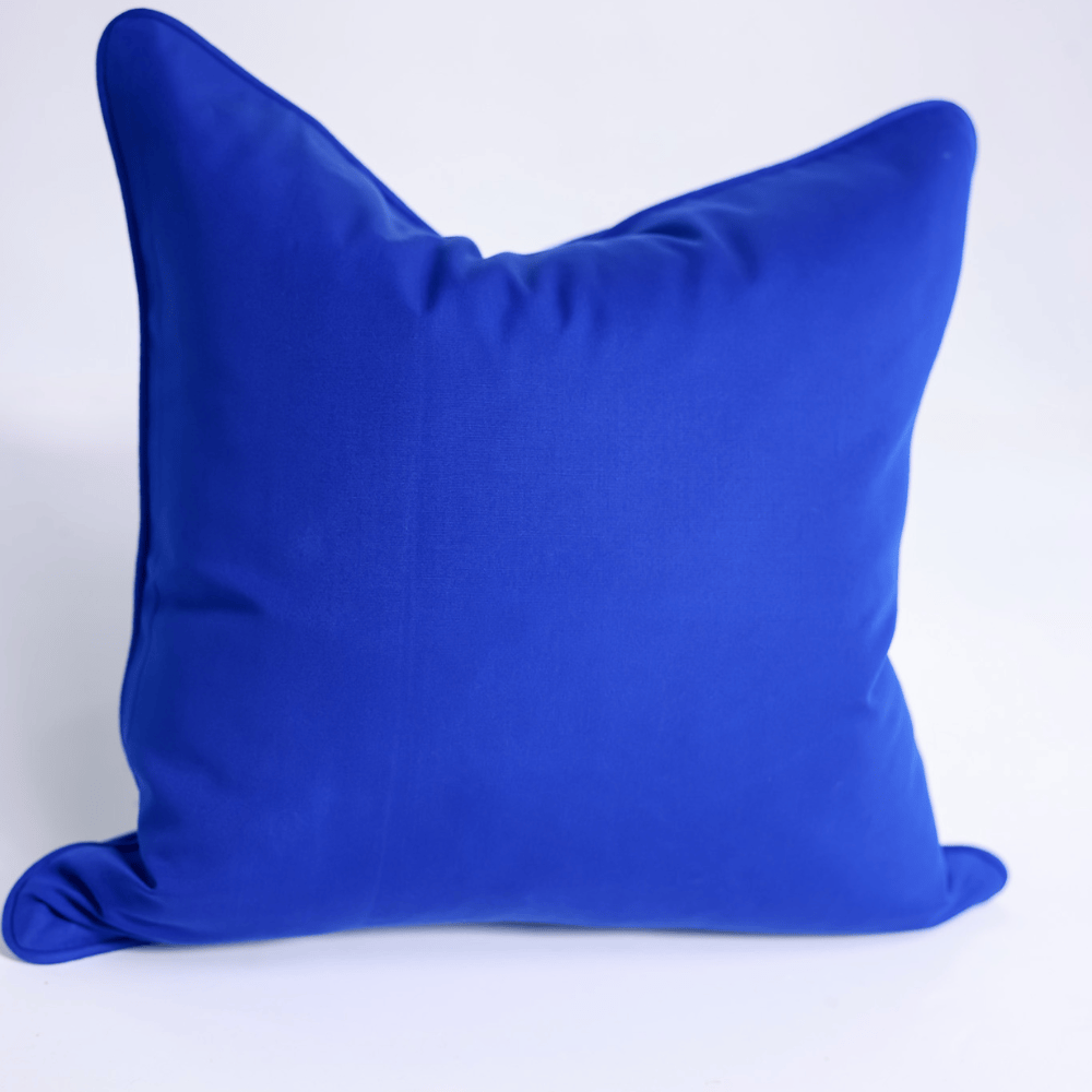 BHD HOME Outdoor Cushion Outdoor Piped Cobalt Lounge Cushion – UV Resistant