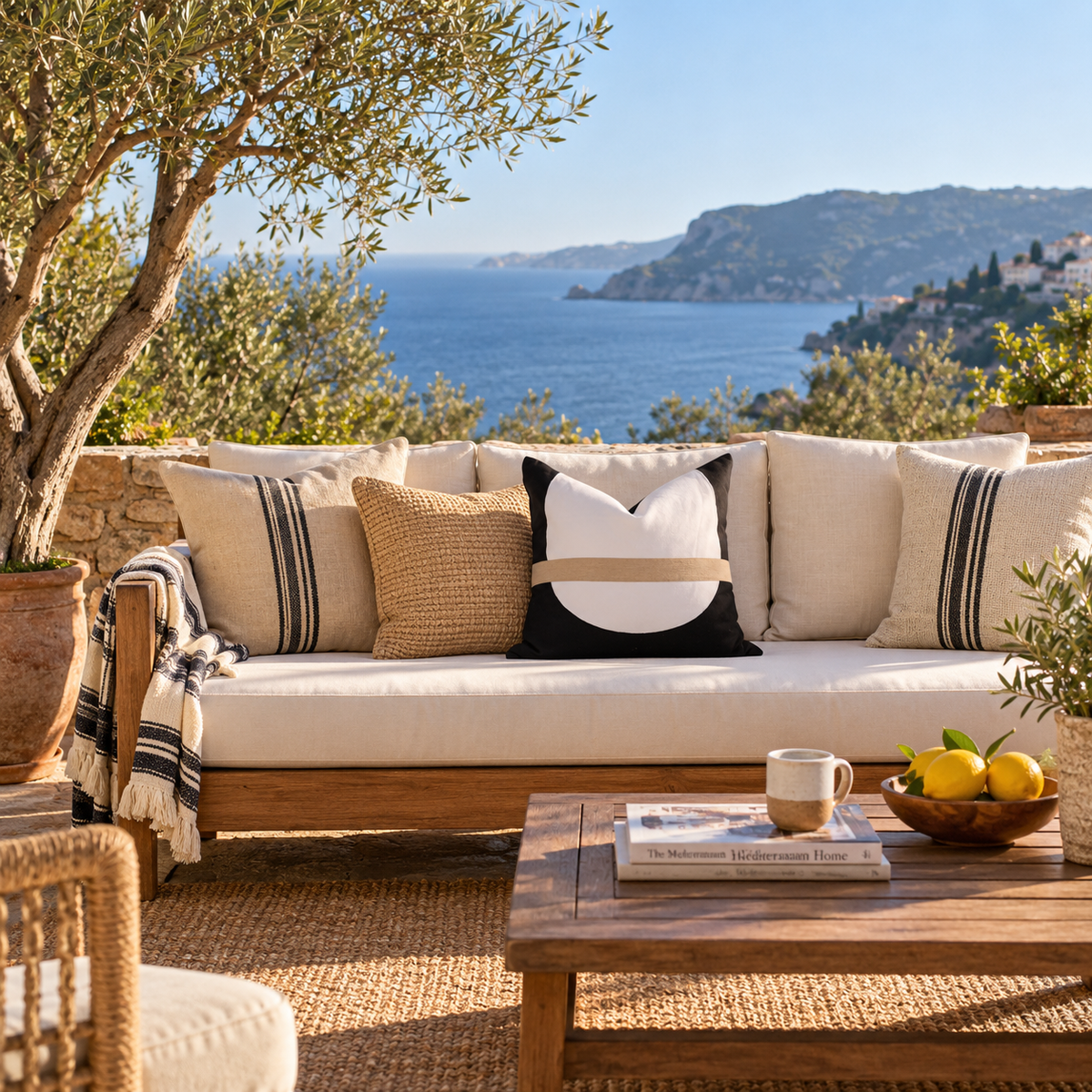 BHD HOME Outdoor Outdoor Earth Equator Lounge Cushion – UV Resistant