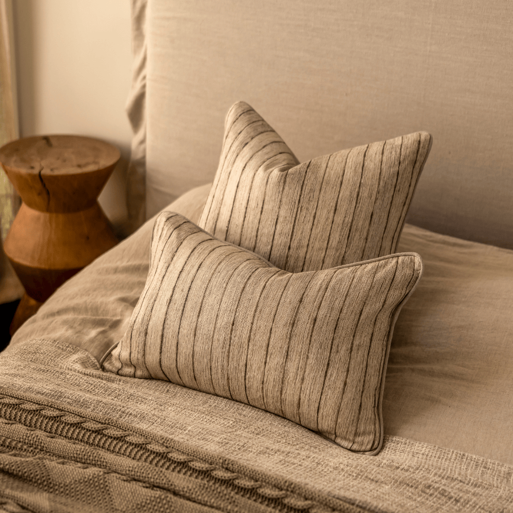 BHD HOME Reeding Silk handwoven Cushion
