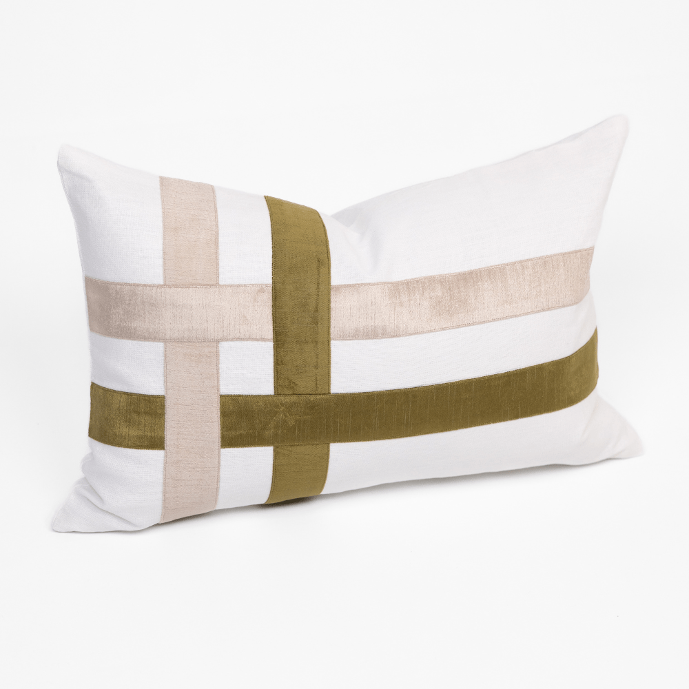 BHD HOME The Burleigh Green Lumbar Cushion 40 x 60cm