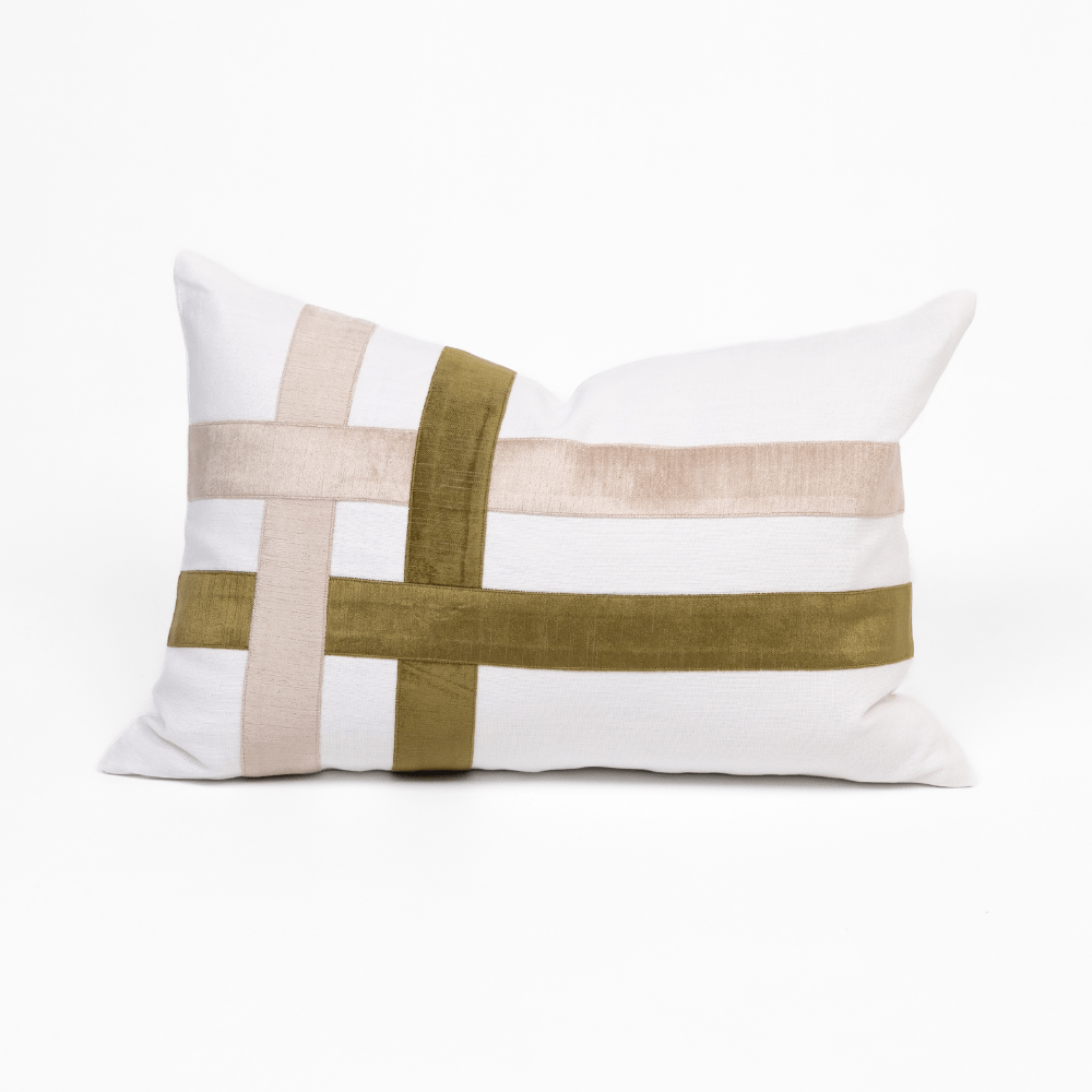 BHD HOME The Burleigh Green Lumbar Cushion 40 x 60cm