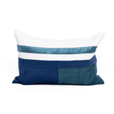 The Kirra Navy Bespoke Handmade Linen Lumbar Cushion