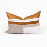 The Kirra Toffee Bespoke Handmade Linen Lumbar Cushion