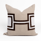 The Palm Chocolate Lounge Cushion 55 x 55cm
