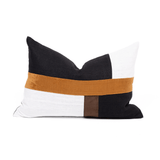 The Talle Chocolate Bespoke Handmade Linen Lumbar Cushion