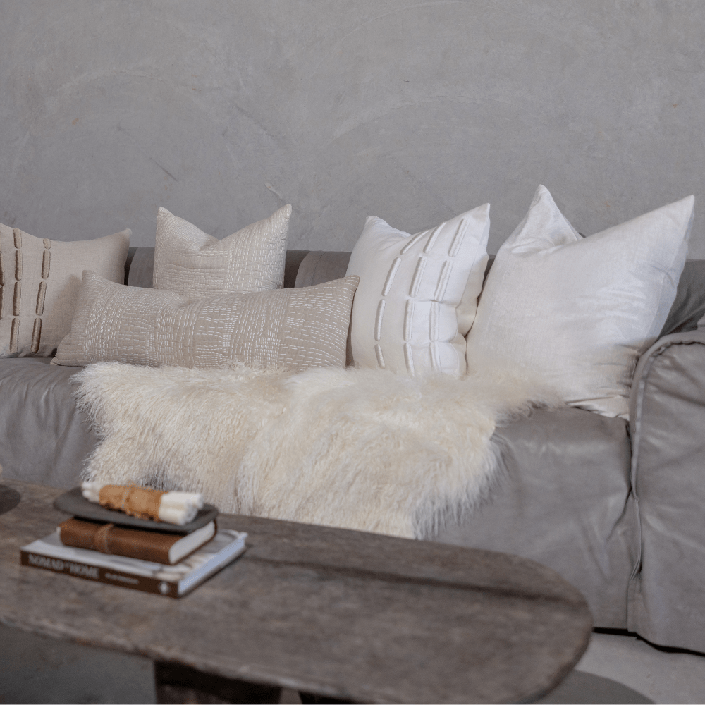 BHD HOME Velvet White Euro Cushion 65 x 65cm