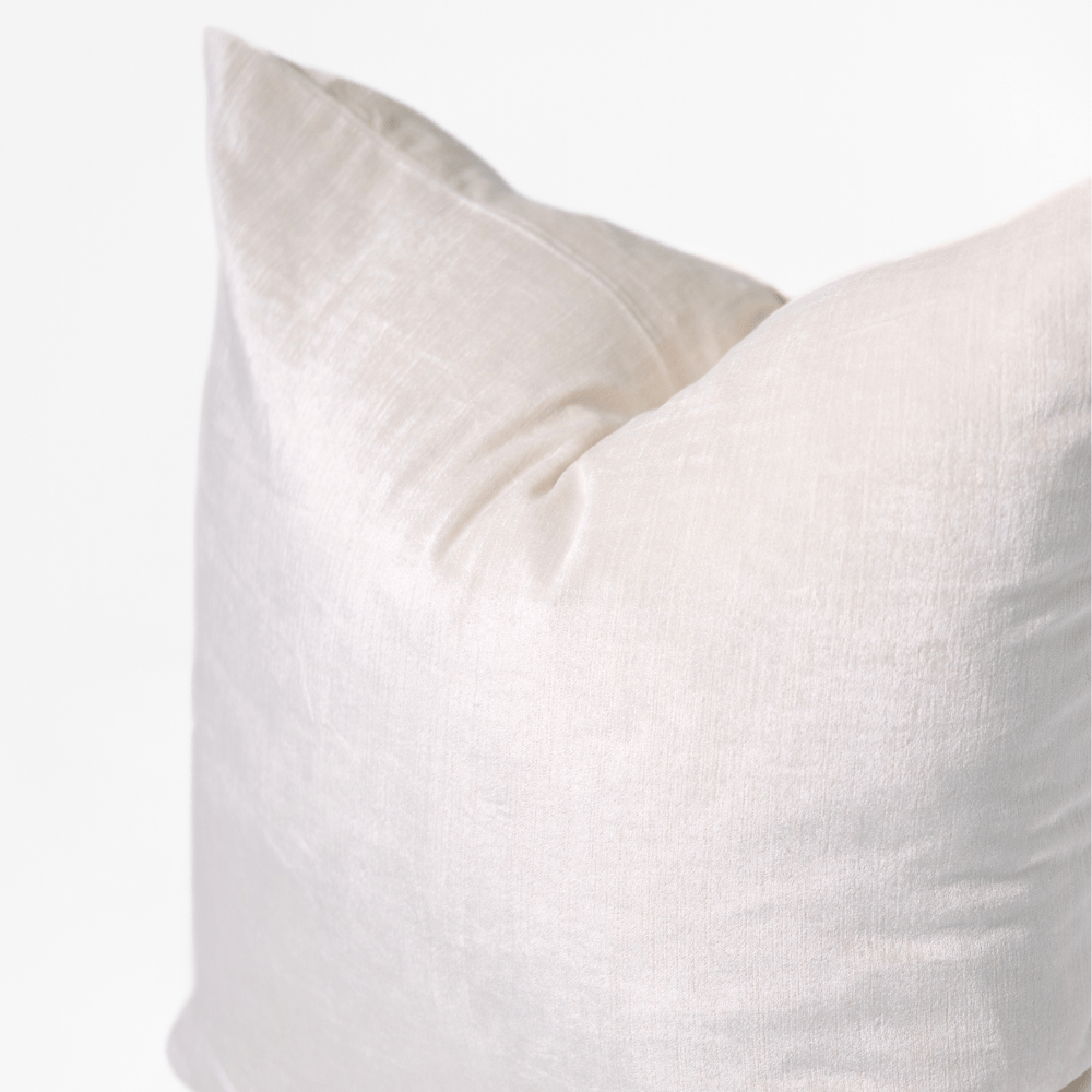 BHD HOME Velvet White Euro Cushion 65 x 65cm